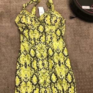 Yellow reptile dress